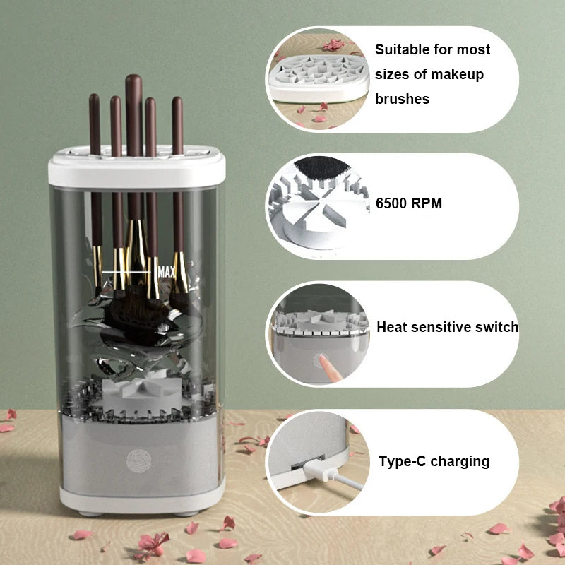 Electric Makeup Brush Cleaning
