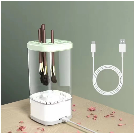 Electric Makeup Brush Cleaning
