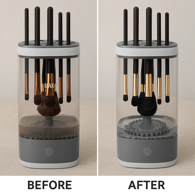 Electric Makeup Brush Cleaning