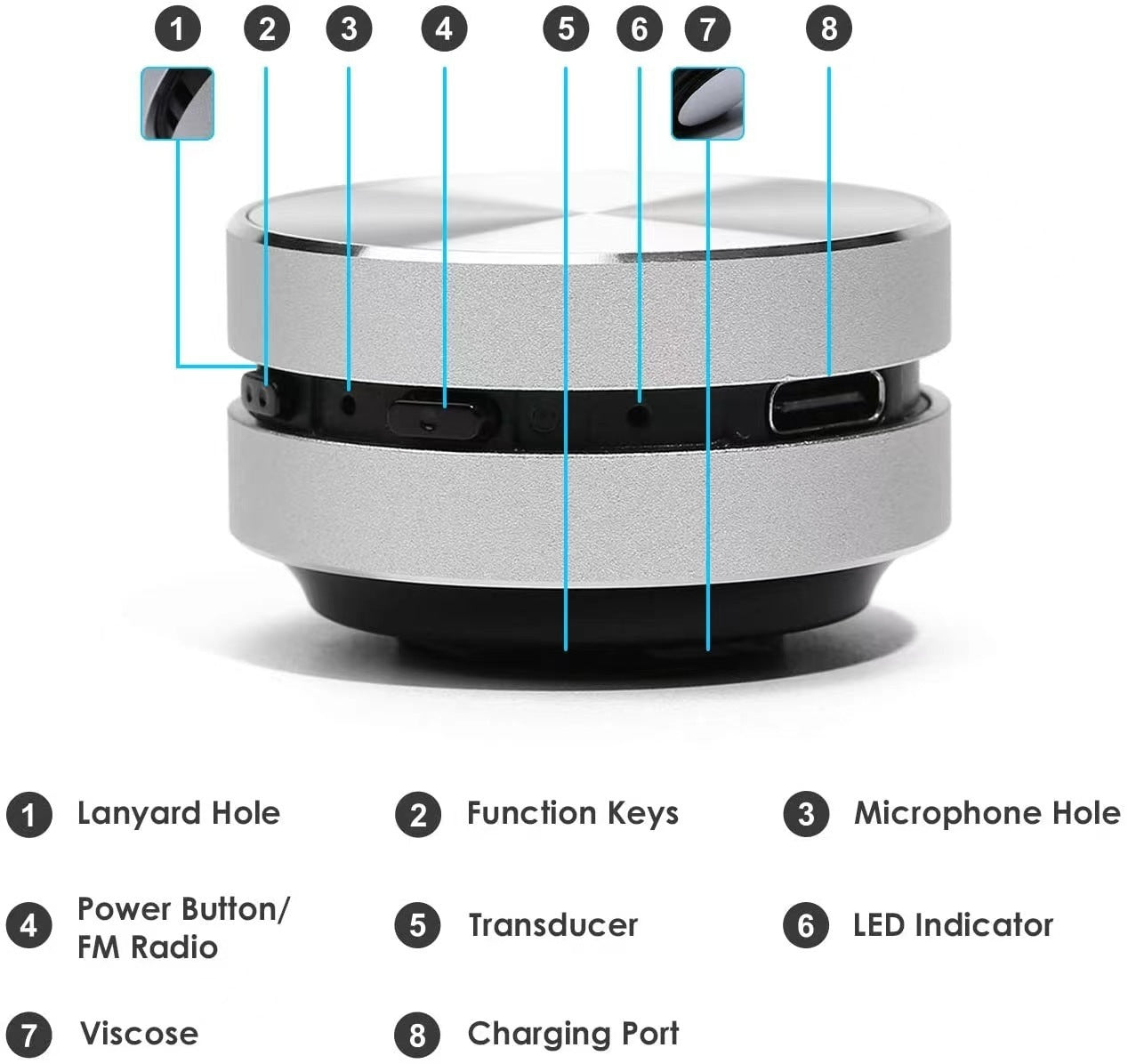 Bone Magnetic Bluetooth Speaker
